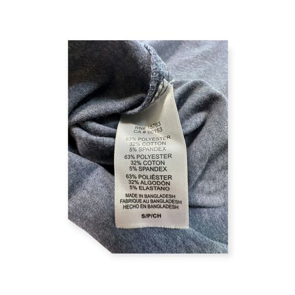 Champion Yellow/Grey Crew Neck Long Sleeve‎ 63% Polyester, 5% Spandex T-Shirt S - Picture 8 of 8